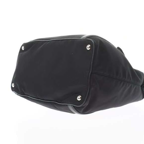 Prada Tote Bag Black Metal Fittings Nylon 2way Bag - Picture 5 of 10